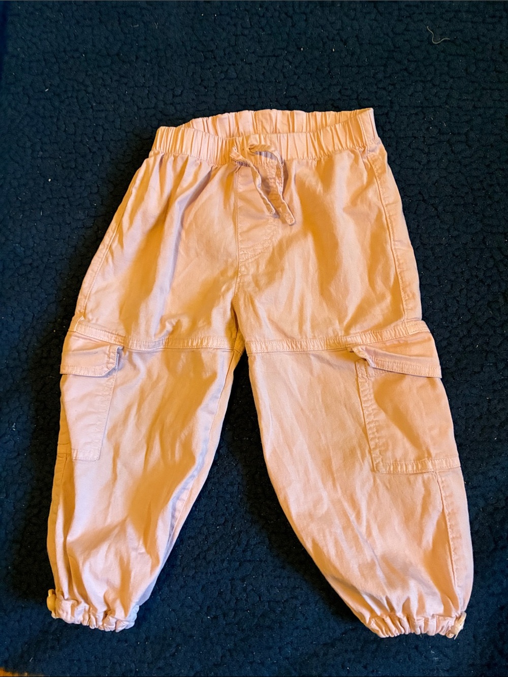Zara Peach / pink Cargo Jogger Pants for Kids